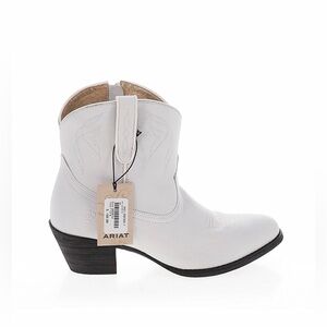 NWT Ariat Women's White Ankle Western Booties